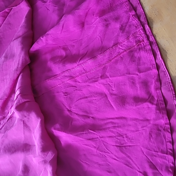 FREE PEOPLE Gabby’s Party All Night Mini Satin Dress Fuchsia Pink Size 6 - Picture 10 of 13